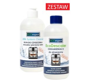 zestaw-odkamieniacz-ekspresy ZESTAW odkamieniacz do ekspresu i płyn do czyszczenia obwodów spieniania mleka